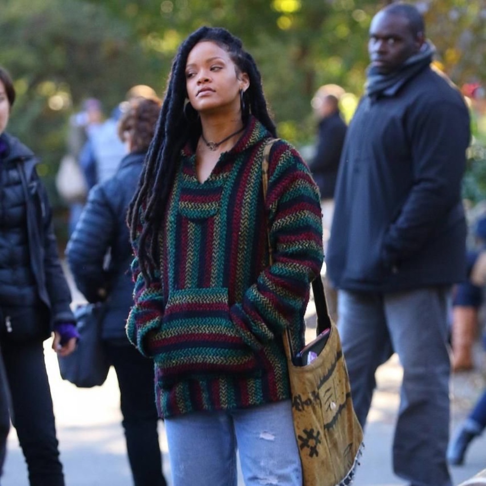 Rihanna inspired Rasta drug rug